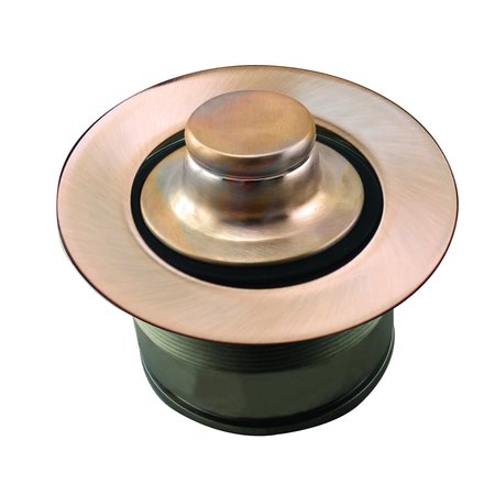 Westbrass 3-1/2" Brass EZ Mount Disposal Flange and Stopper D2105-11